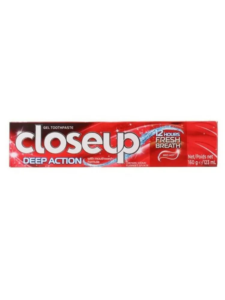 Close Up Deep Action Tooth Paste 160G Red Hot
